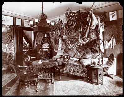 The Interior of the Residence of Lillian Russell, New York by Byron Company